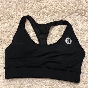 Hurley black sports bra